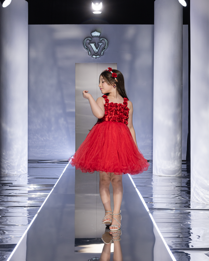 Petal Applique Tutu Dress