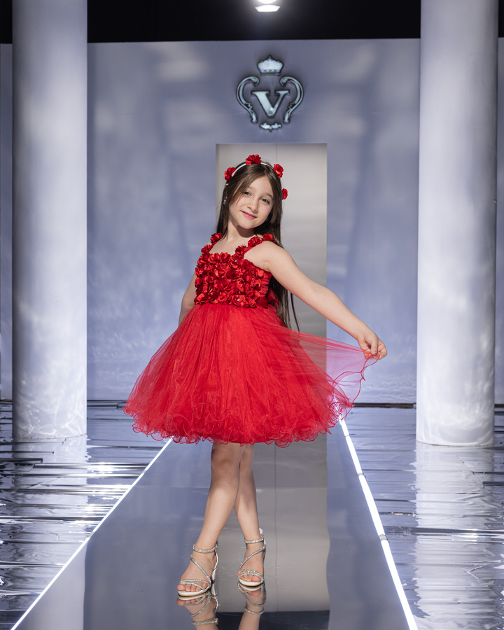 Petal Applique Tutu Dress