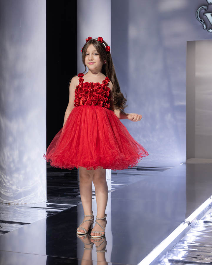 Petal Applique Tutu Dress