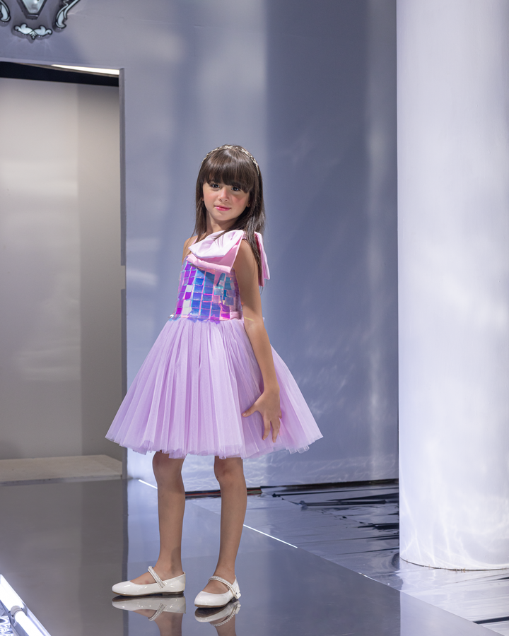 Iridescent Sequin Tulle Dress