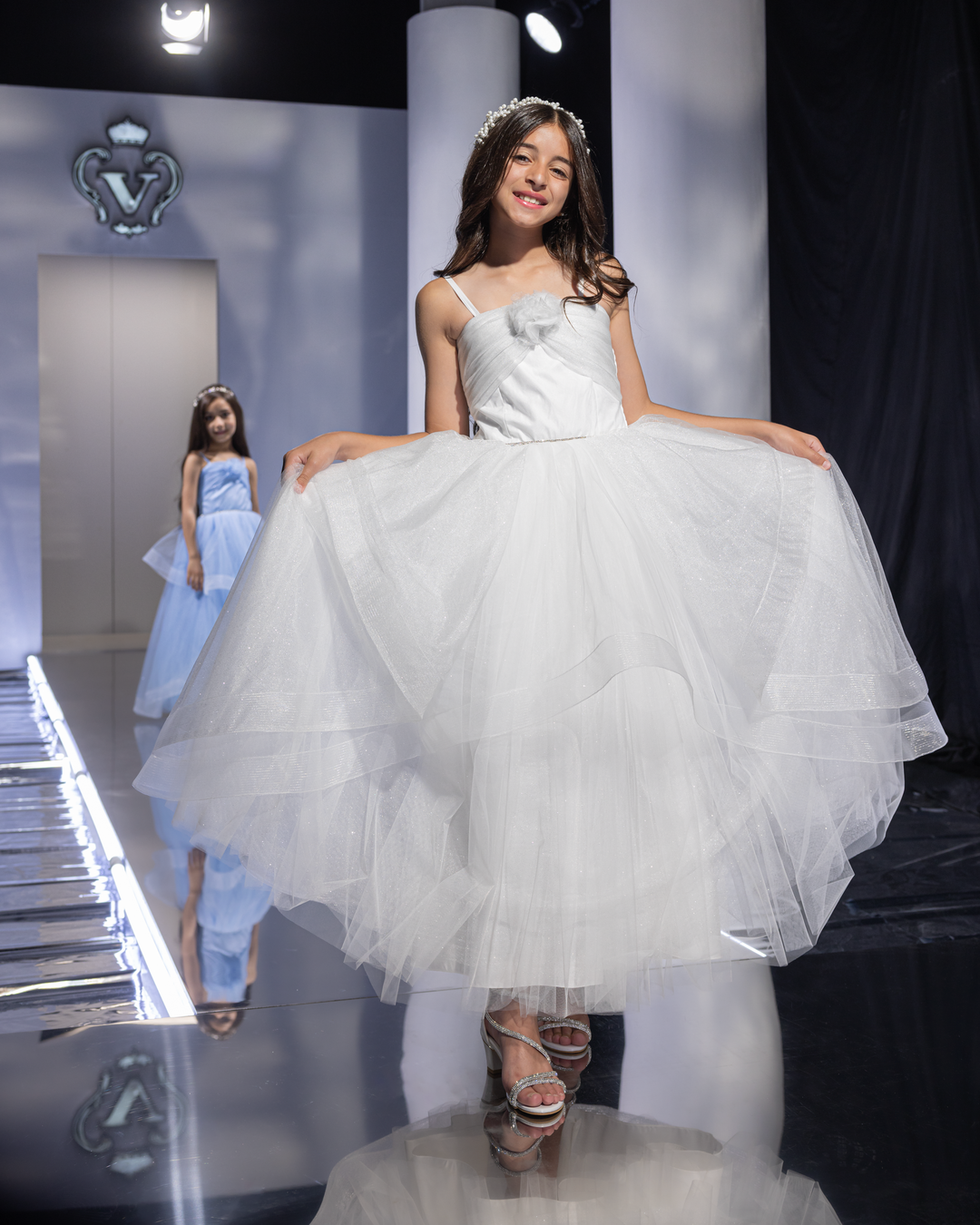 Snow White Glitter Tulle Dress