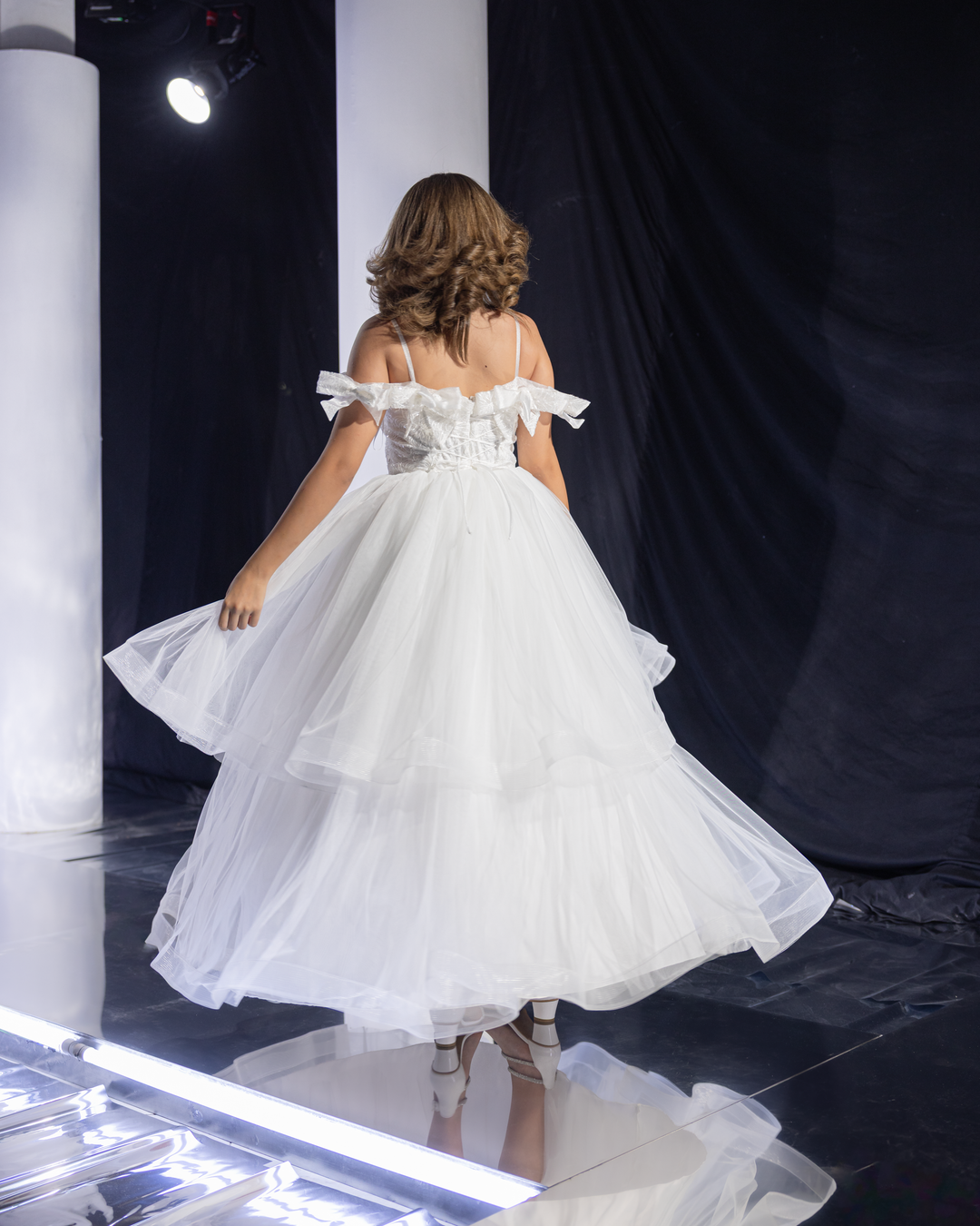 Dreamy Bow Detail Tulle Dress