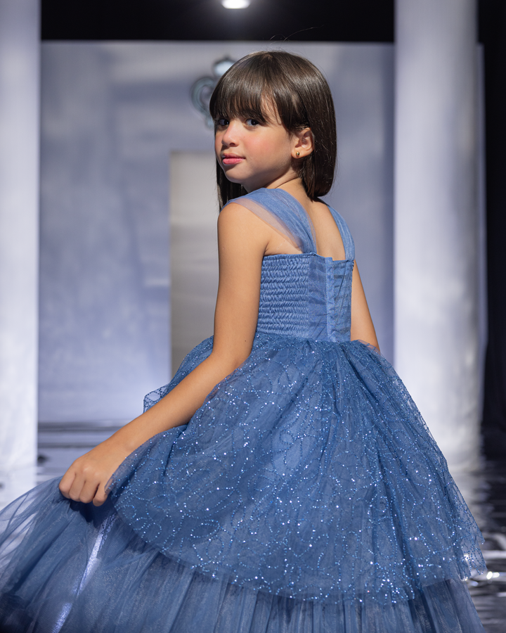 Glittering High-Low Tulle Dress