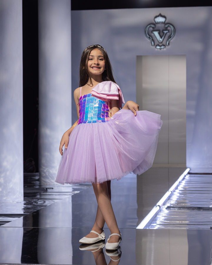 Iridescent Sequin Tulle Dress