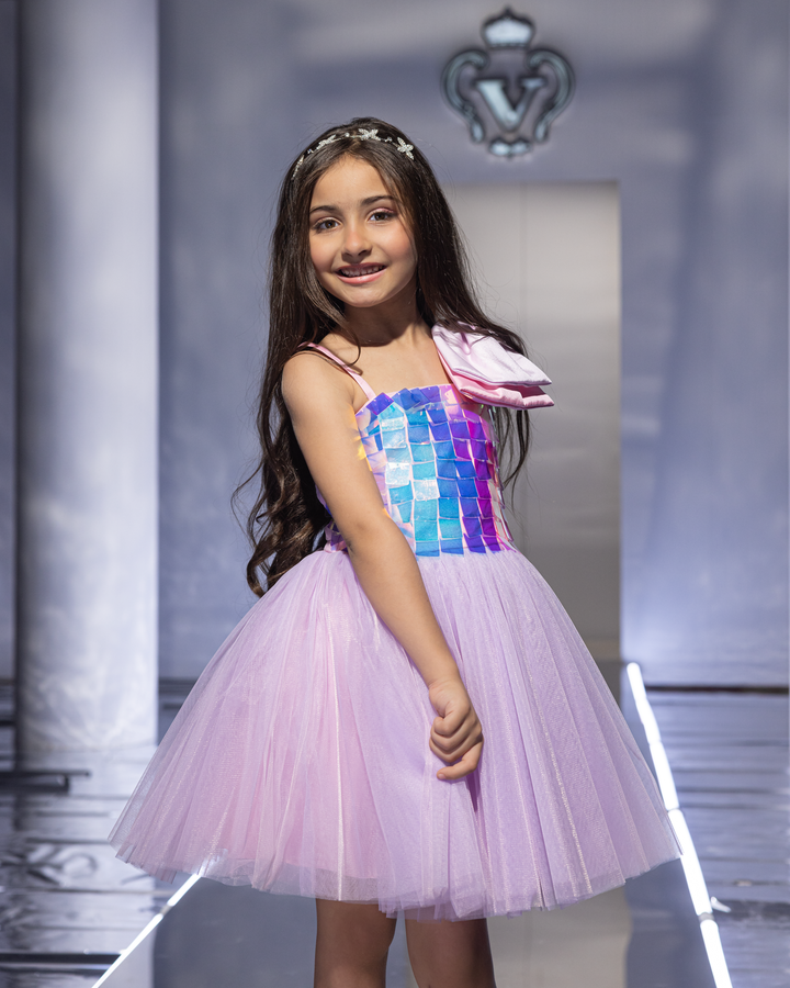 Iridescent Sequin Tulle Dress