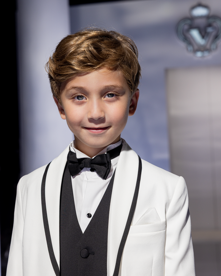 Shawl Collar Black Vest Suit