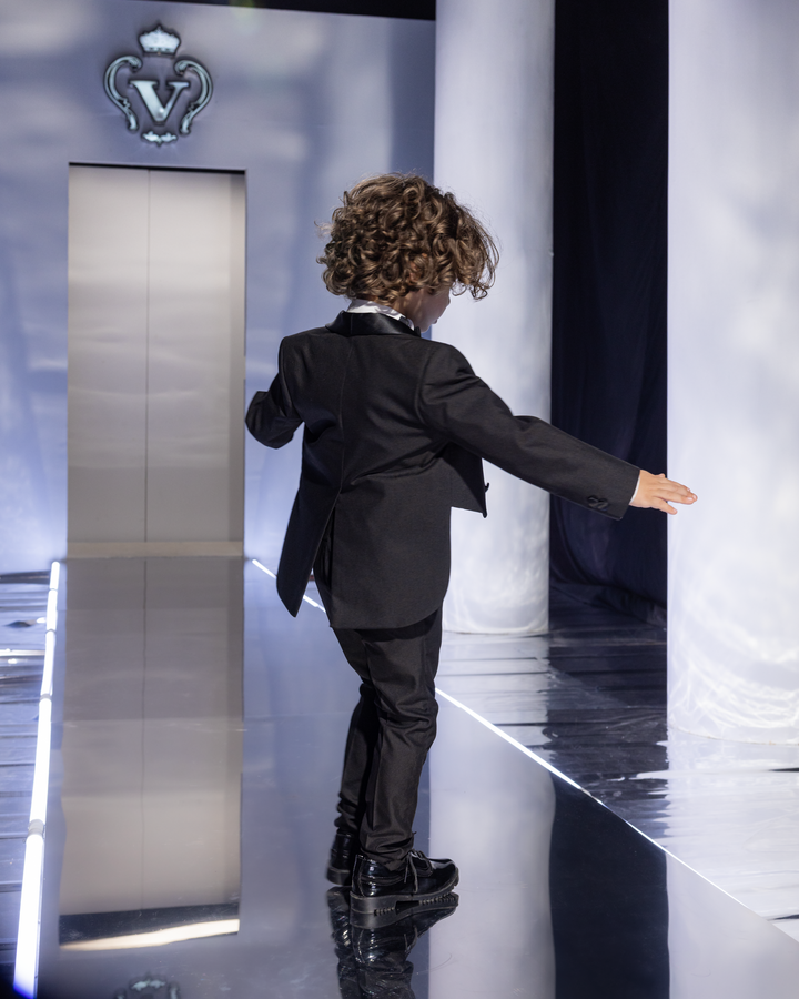 Little Gentleman's Black Tie Set