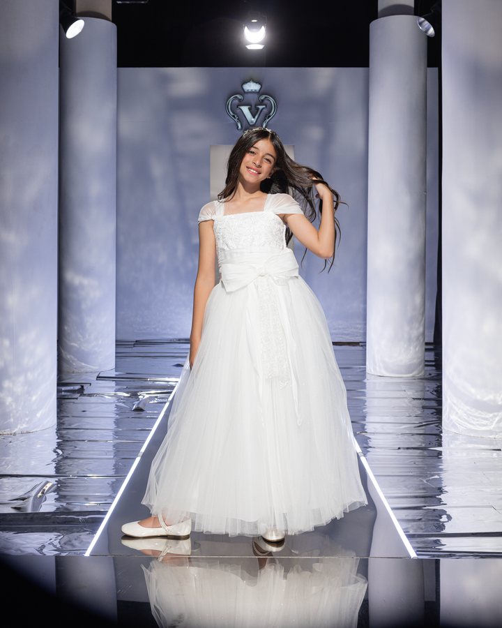 Satin-Trim Ballerina Dress