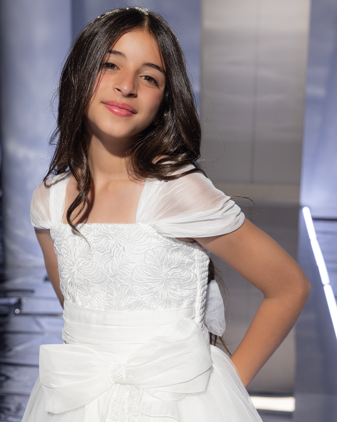 Satin-Trim Ballerina Dress