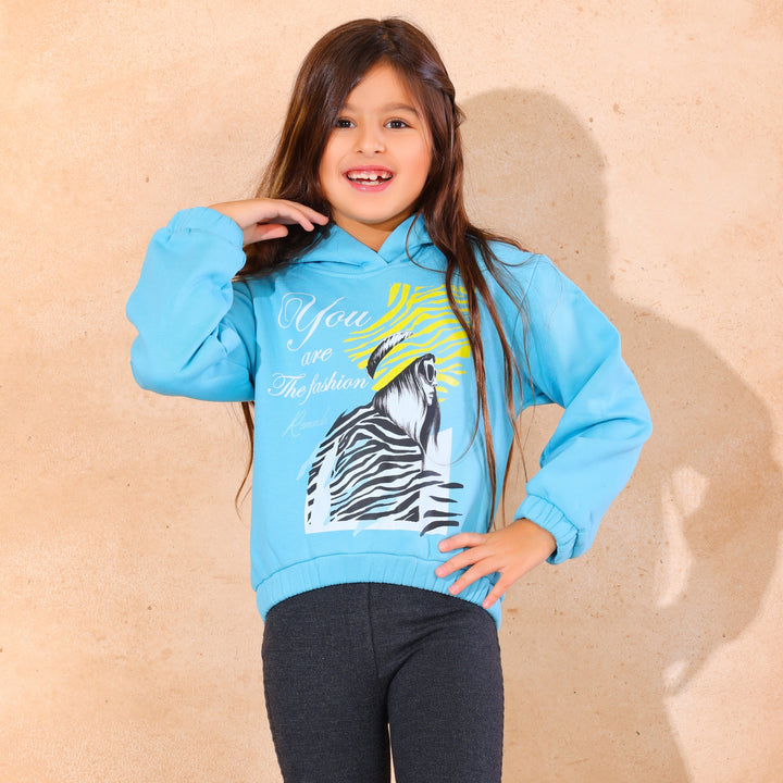 The Fashion" Zebra-Print Hoodie