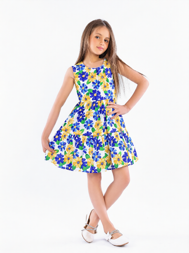 Summer Garden Tiered Floral Dress