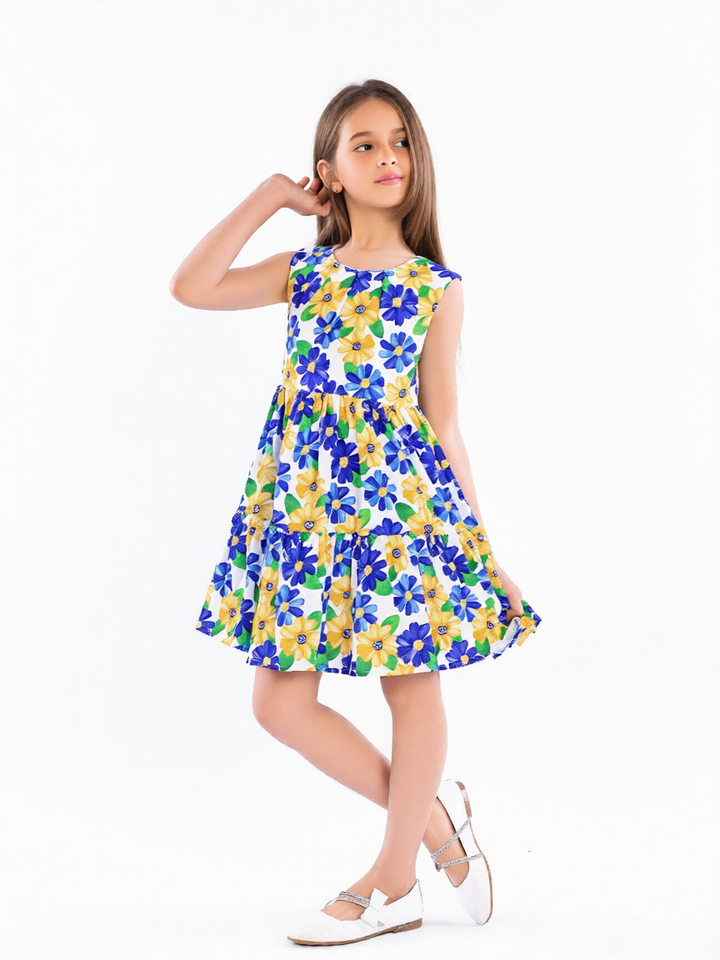 Summer Garden Tiered Floral Dress