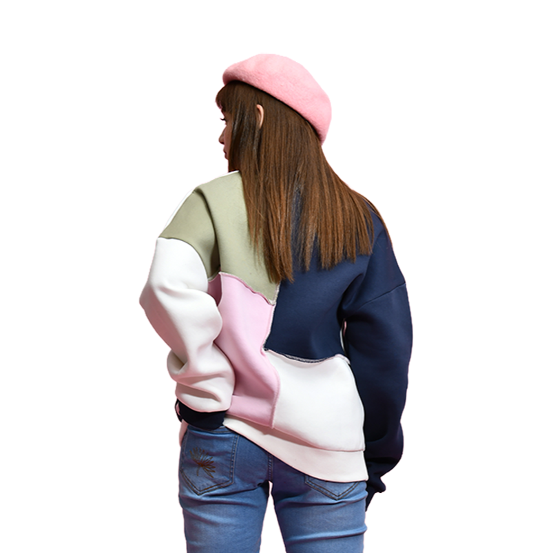 Color-Block Mosaic Sw Shirt