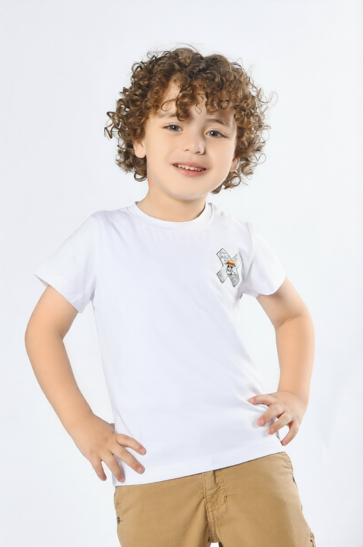 Boys' One Piece Luffy Graphic T-Shirt - Dual Sided Design