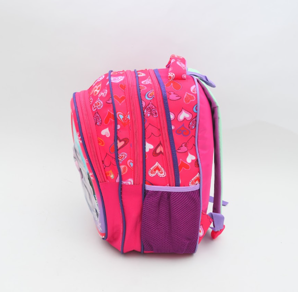Frozen Elsa & Olaf Kids School Backpack – Pink Hearts & Snowflakes