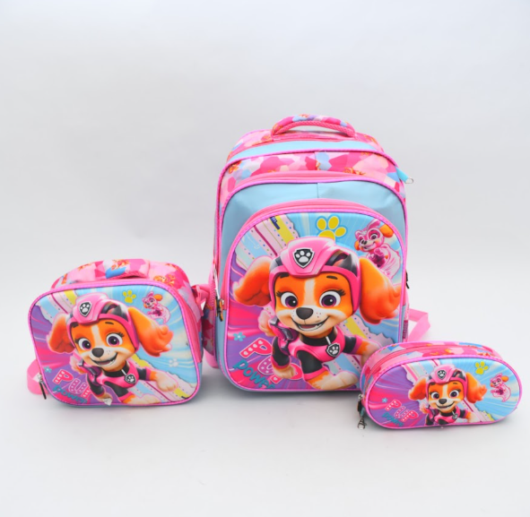 Paw Patrol Skye 3D Pink School Backpack Set (3-in-1)