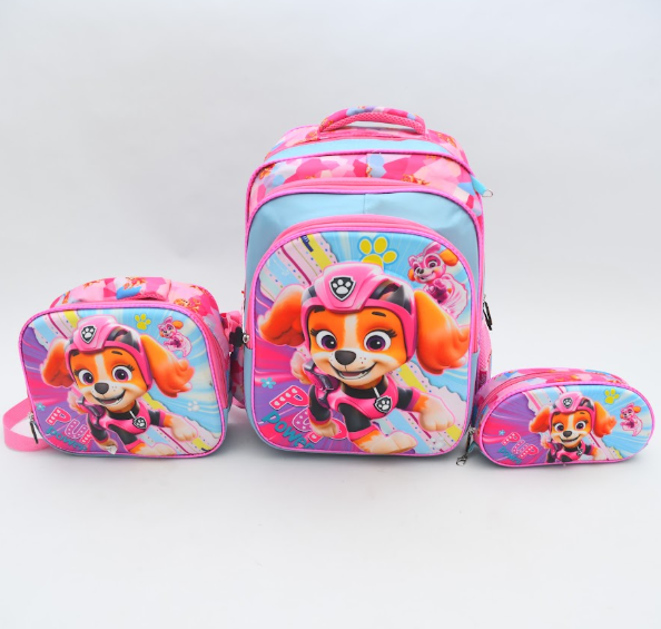 Paw Patrol Skye 3D Pink School Backpack Set (3-in-1)