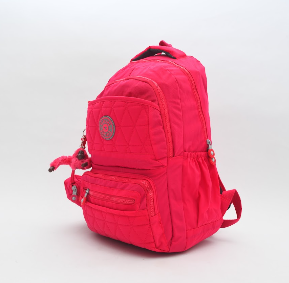 Quilted Diamond Lightweight School Backpack with Matching Pencil Case & Keychain
