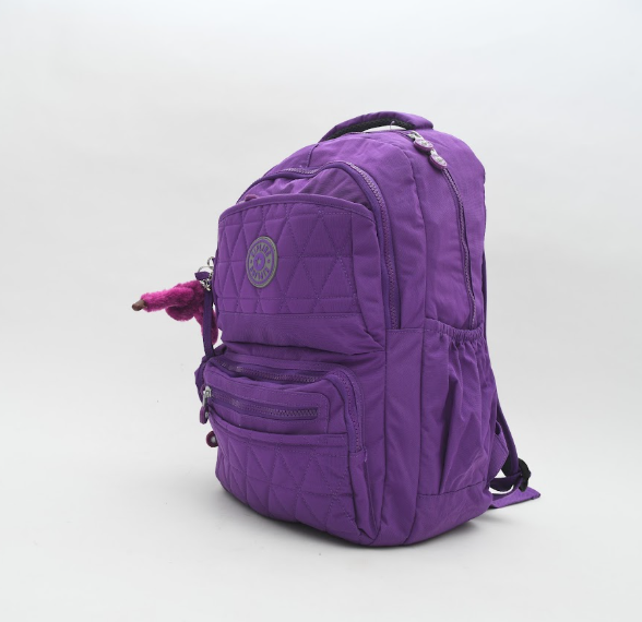 Quilted Diamond Lightweight School Backpack with Matching Pencil Case & Keychain