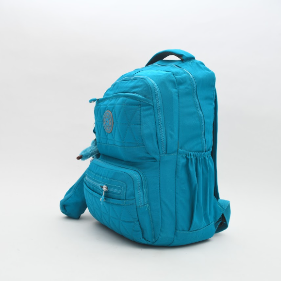 Quilted Diamond Lightweight School Backpack with Matching Pencil Case & Keychain