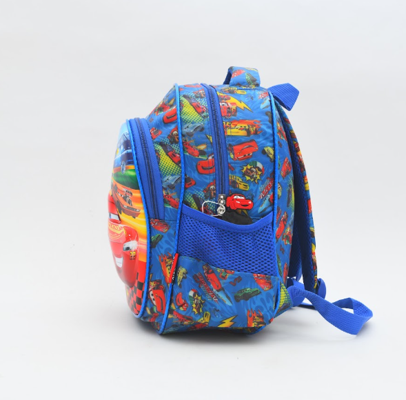 Cars Racing Speed 3D Embossed School Bag