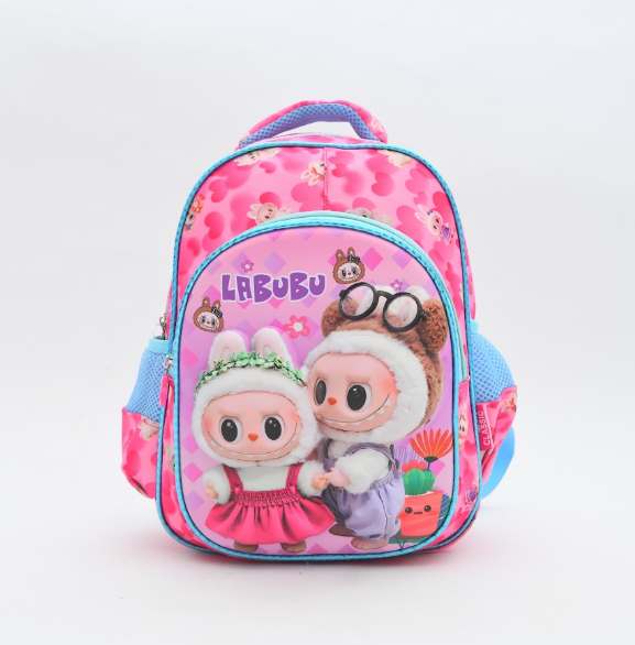 Labubu Cute Friends 3D Character Kids Backpack