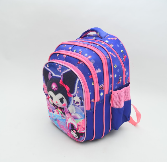 Cute Kuromi Purple Magic 3D School Backpack