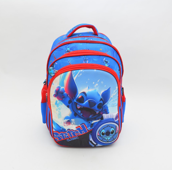 Disney Stitch Tropical Wave 3D School Backpack