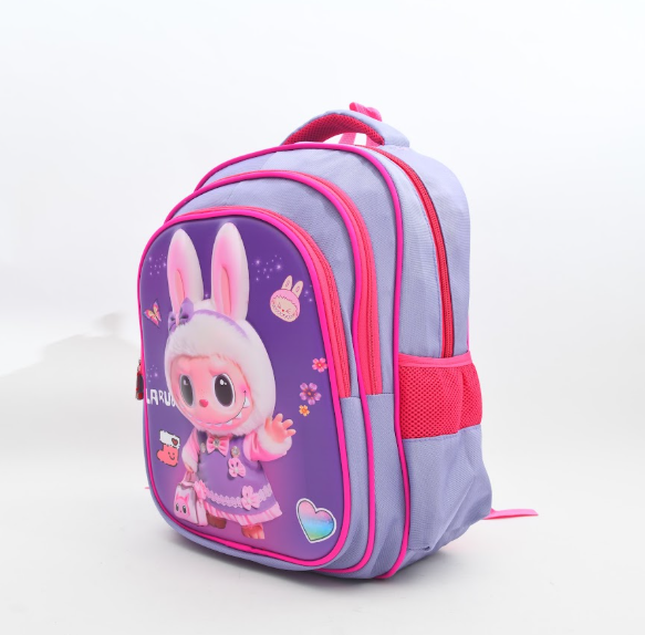Cute Labubu Bunny Dress 3D School Backpack