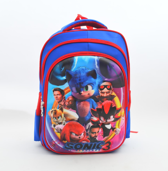 Sonic the Hedgehog 3 Team Heroes 3D School Backpack