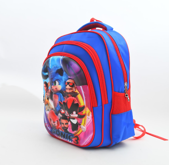 Sonic the Hedgehog 3 Team Heroes 3D School Backpack