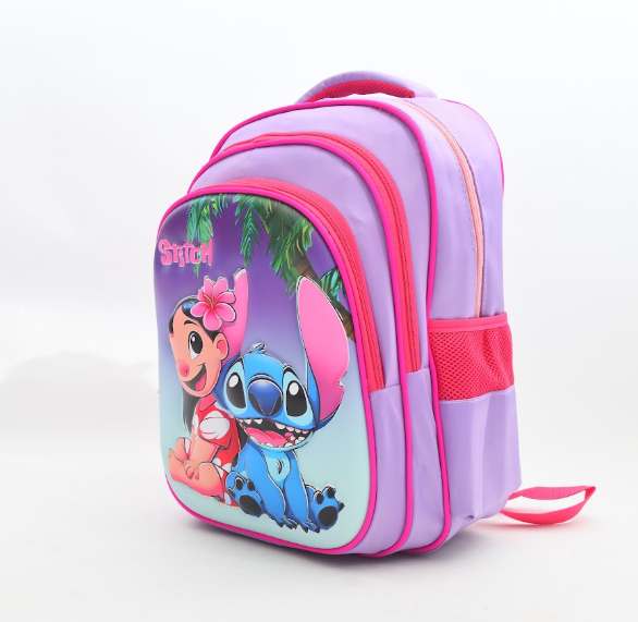 Disney Lilo & Stitch Tropical Purple 3D School Backpack