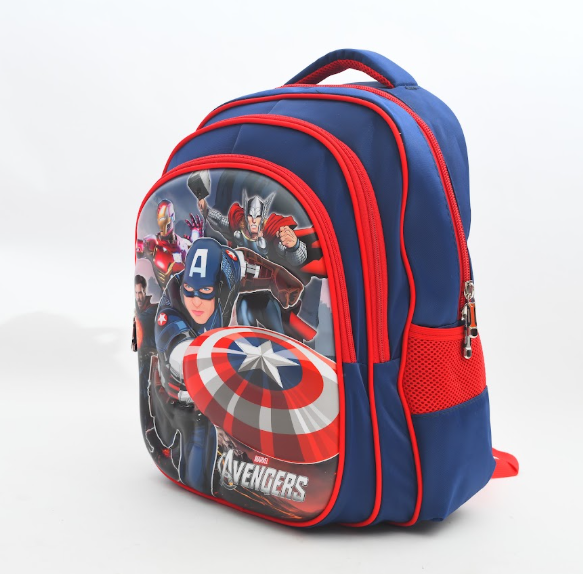 Avengers Captain America & Iron Man Kids Backpack – Multi-Pocket