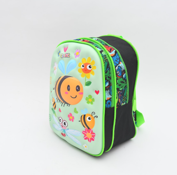 3D Cute Bumblebee Garden Kids Backpack - Mint Green
