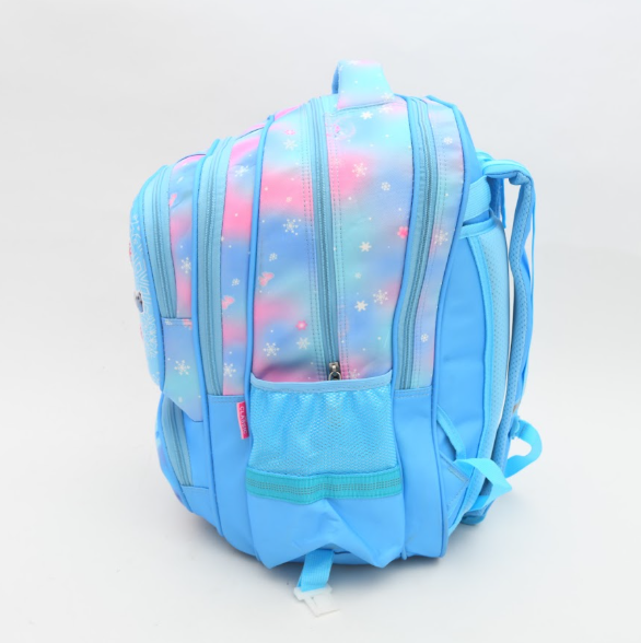 Disney Frozen Elsa Ice Magic 3D Embossed School Backpack - Ice Blue