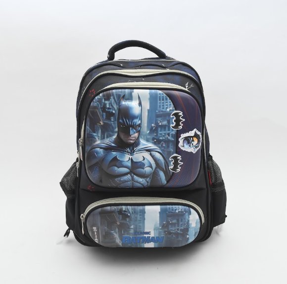 DC Batman Gotham Knight 3D School Backpack - Stealth Black