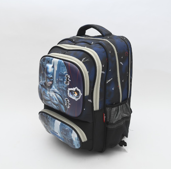 DC Batman Gotham Knight 3D School Backpack - Stealth Black