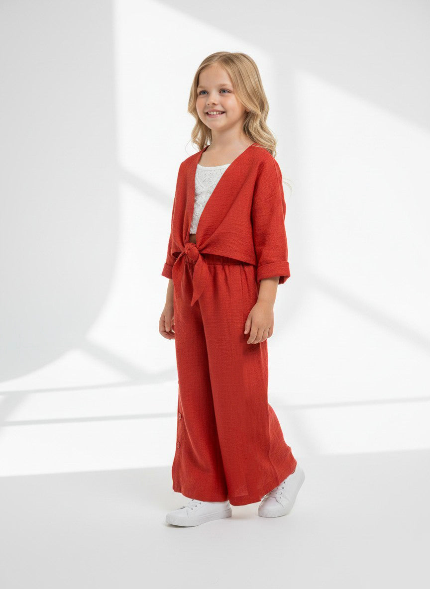 Summer Breeze Crinkle Textured 3-Piece Co-Ord Set