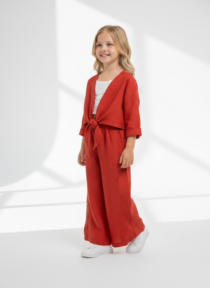 Summer Breeze Crinkle Textured 3-Piece Co-Ord Set