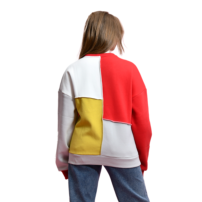 Color-Block Mosaic Sw Shirt