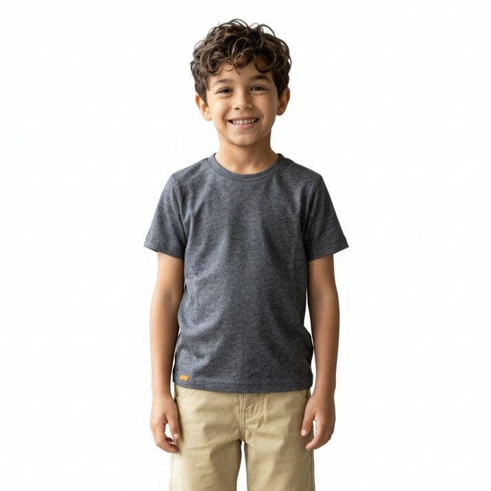 Classic Space-Dye Grey Boy's T-Shirt