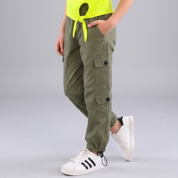 Kids' Multi-Pocket Utility Cargo Pants