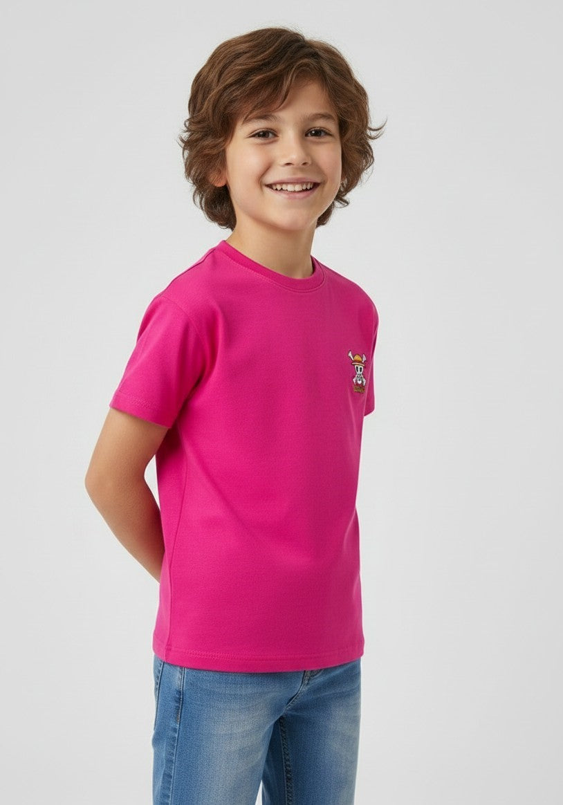 Kids Anime Graphic Cotton T-Shirt