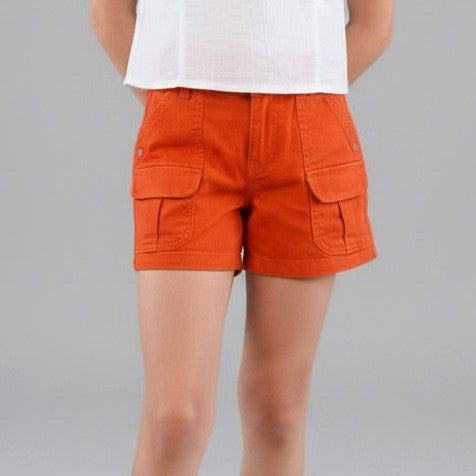 Girls' Casual Comfort Stretch Cargo Shorts