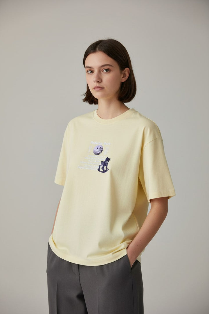 Urban Graphic Smiley Oversized Tee
