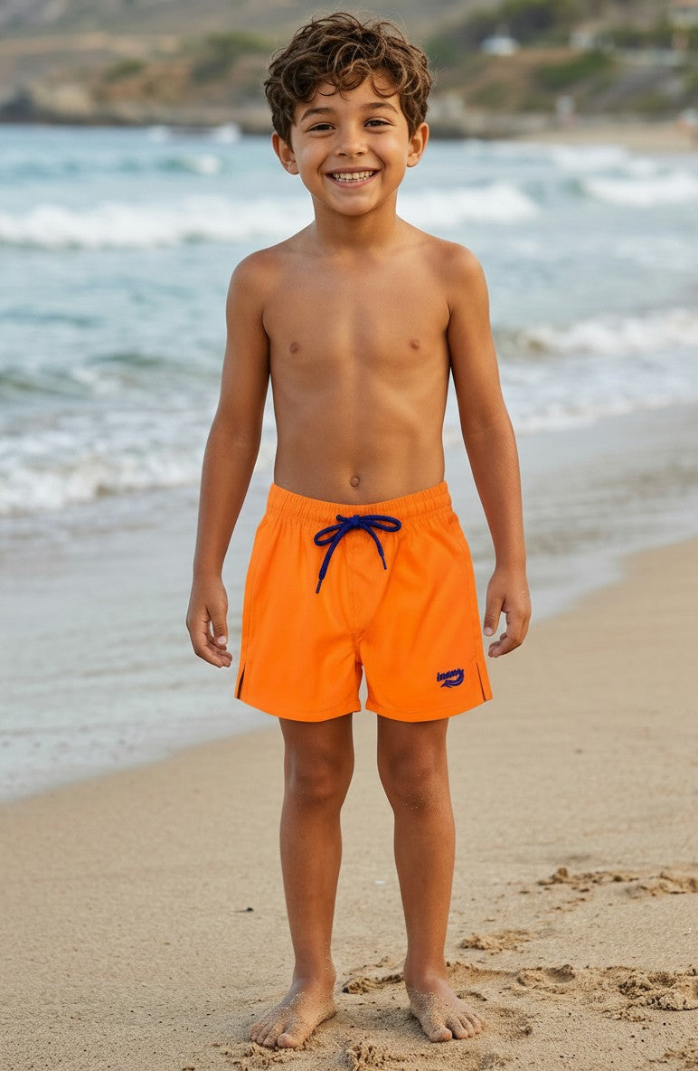 Kids' Bright Summer Beach Board Shorts