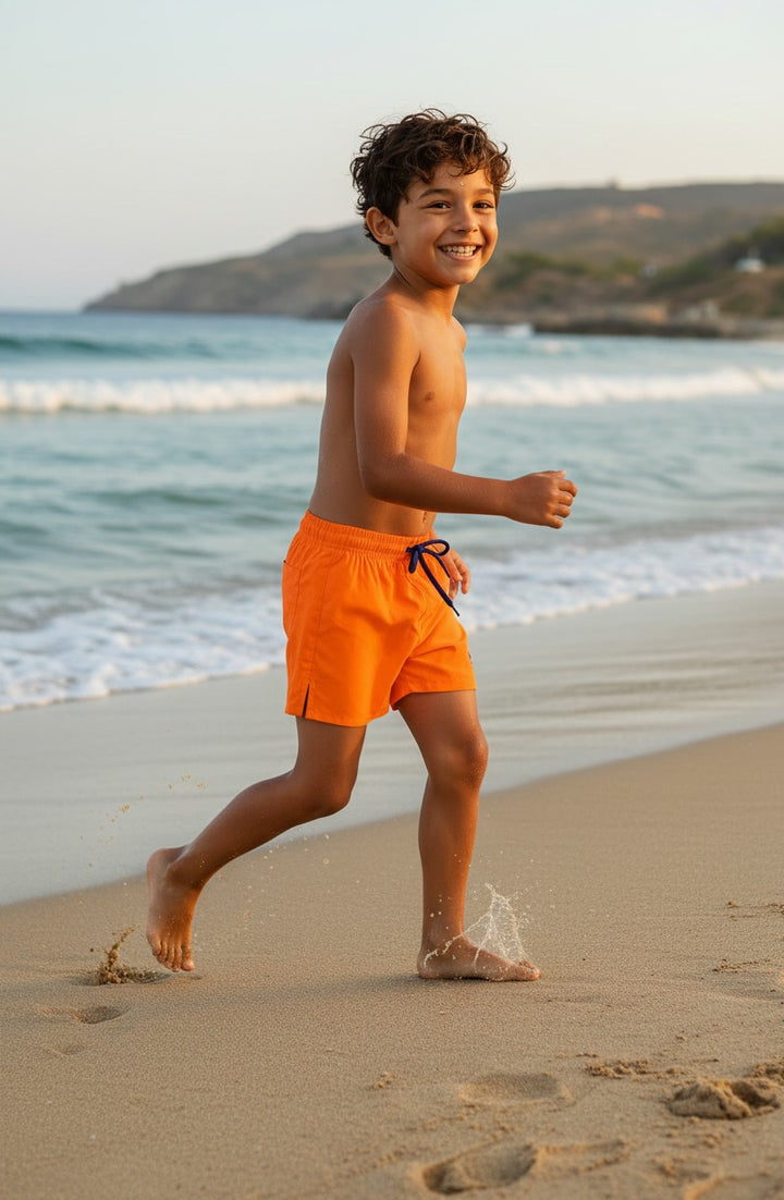 Kids' Bright Summer Beach Board Shorts