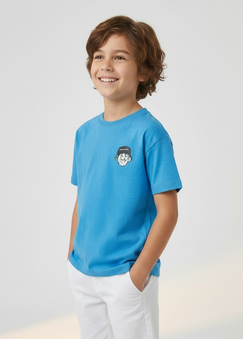 Kids Streetwear Character Graphic T-Shirt