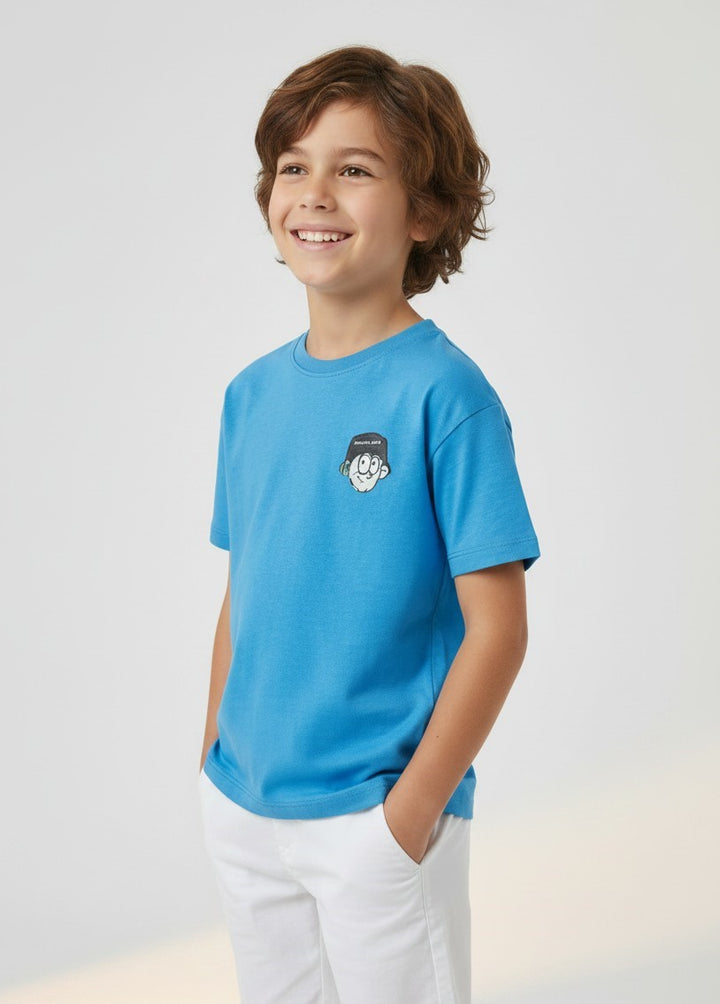 Kids Streetwear Character Graphic T-Shirt