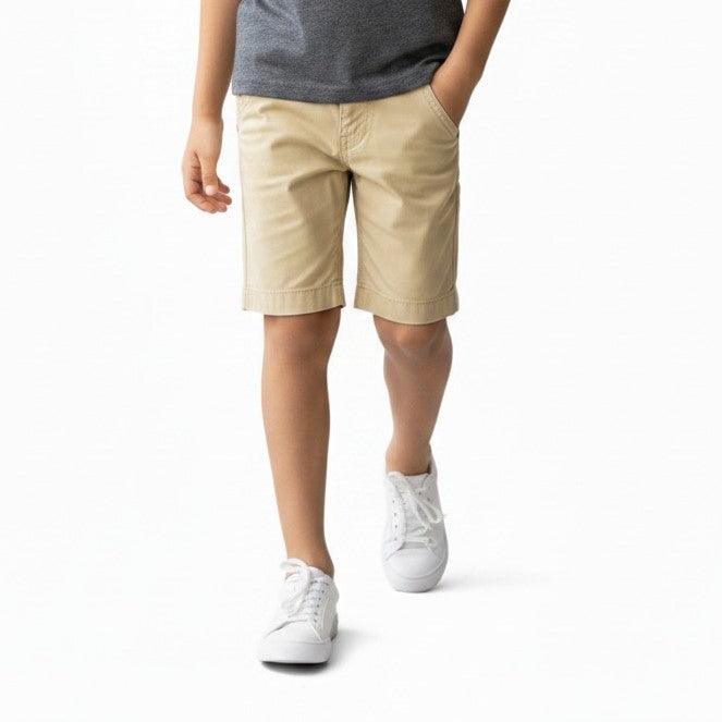 Boys' Classic Khaki Chino Shorts